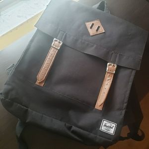 herschel black backpack